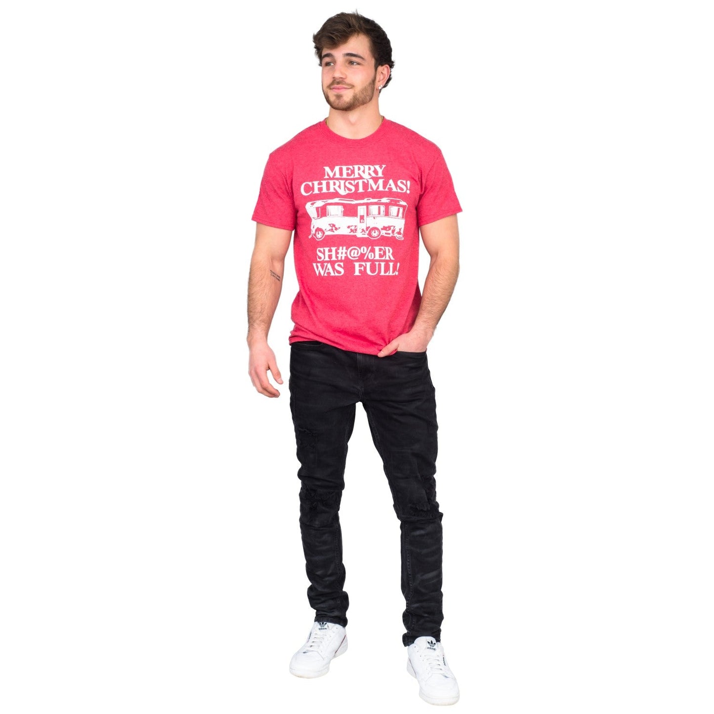 Merry Christmas Adult Unisex Bathroom Was Full Griswolds Adult T-shirt