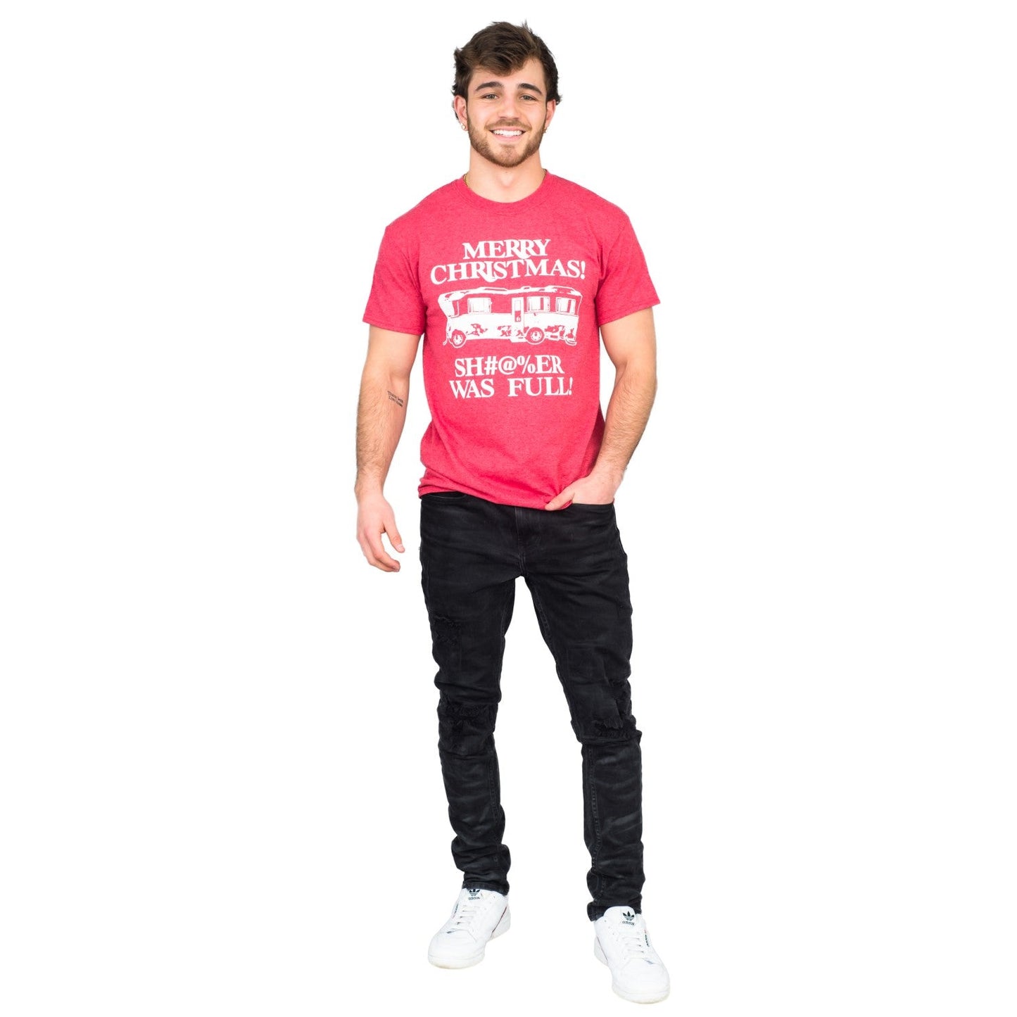Merry Christmas Adult Unisex Bathroom Was Full Griswolds Adult T-shirt
