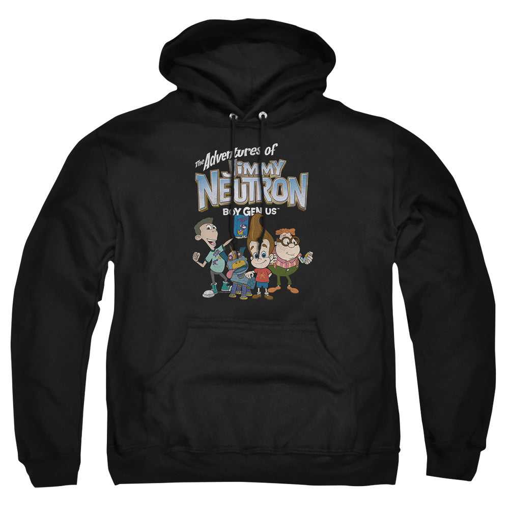 Jimmy Neutron Group Mens Hoodie Black Officially Licensed