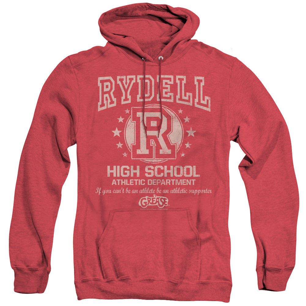 Grease Rydell High Mens Heather Hoodie Red Officially Licensed