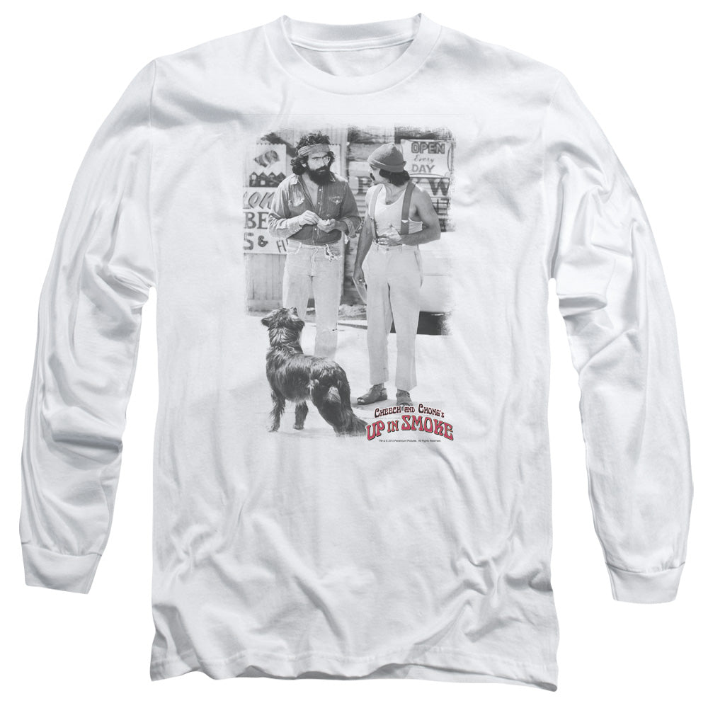 Up In Oke Square Mens Long Sleeve Shirt White Officially Licensed