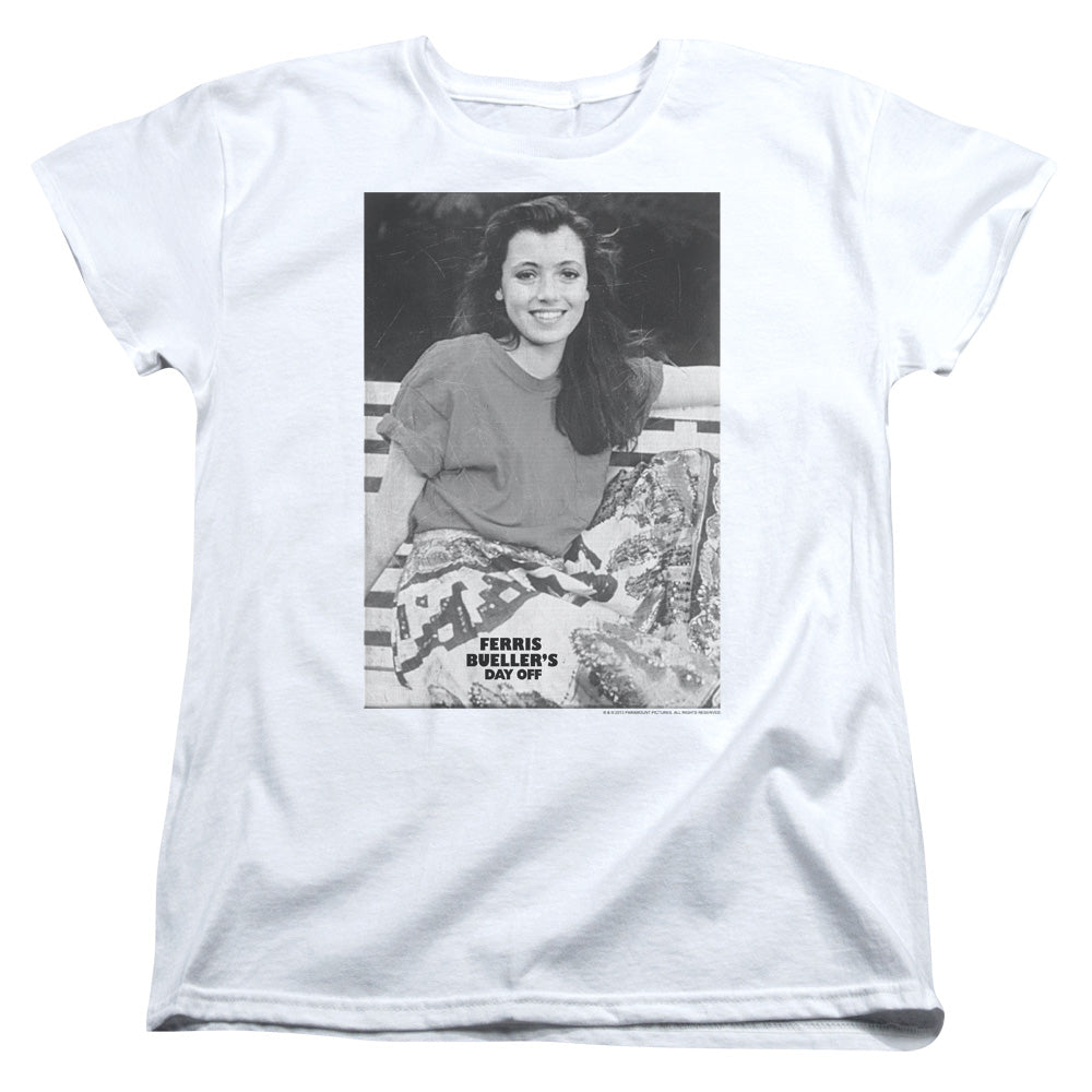 Ferris Buellers Day Off Sloane Womens T Shirt White Officially Licensed