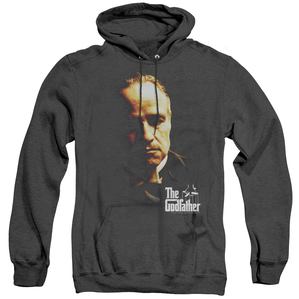 Godfather Don Vito Mens Heather Hoodie Black Officially Licensed