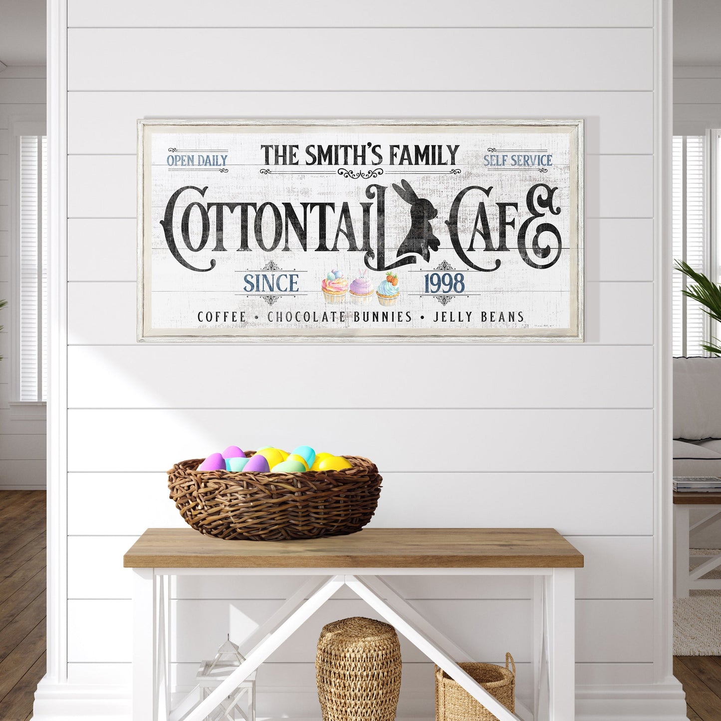 Personalized Easter Bunny Sign