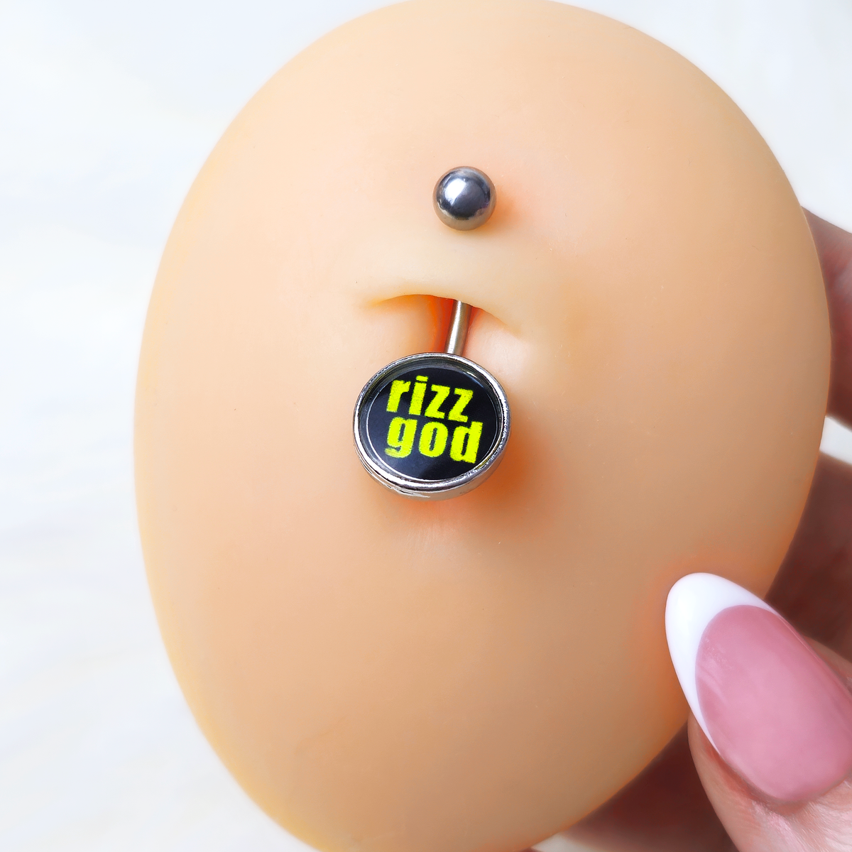 RIZZ GOD Belly Ring by Onyx O