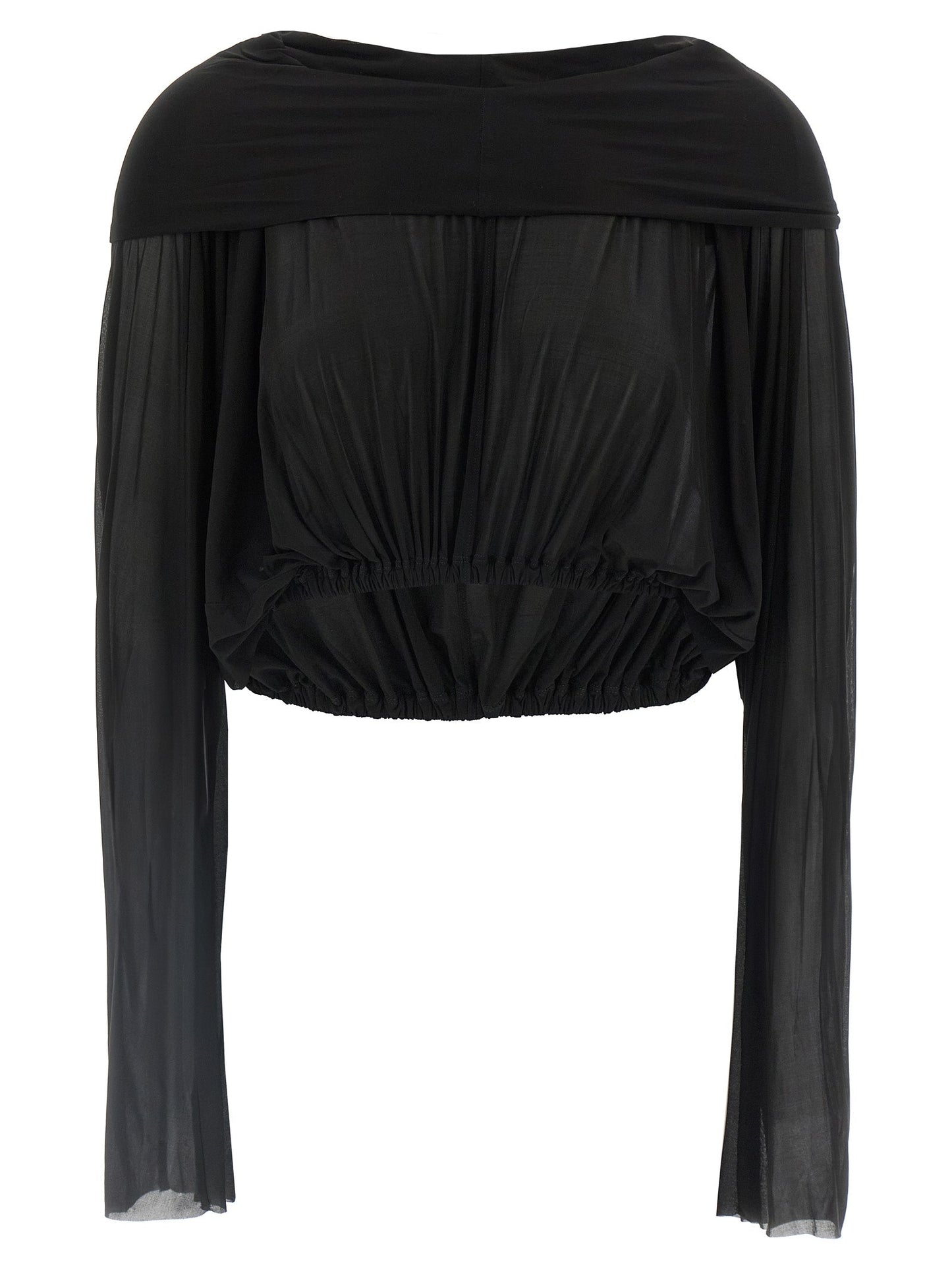 Rick Owens Women 'Crooped Hooded Tunic' Sweater