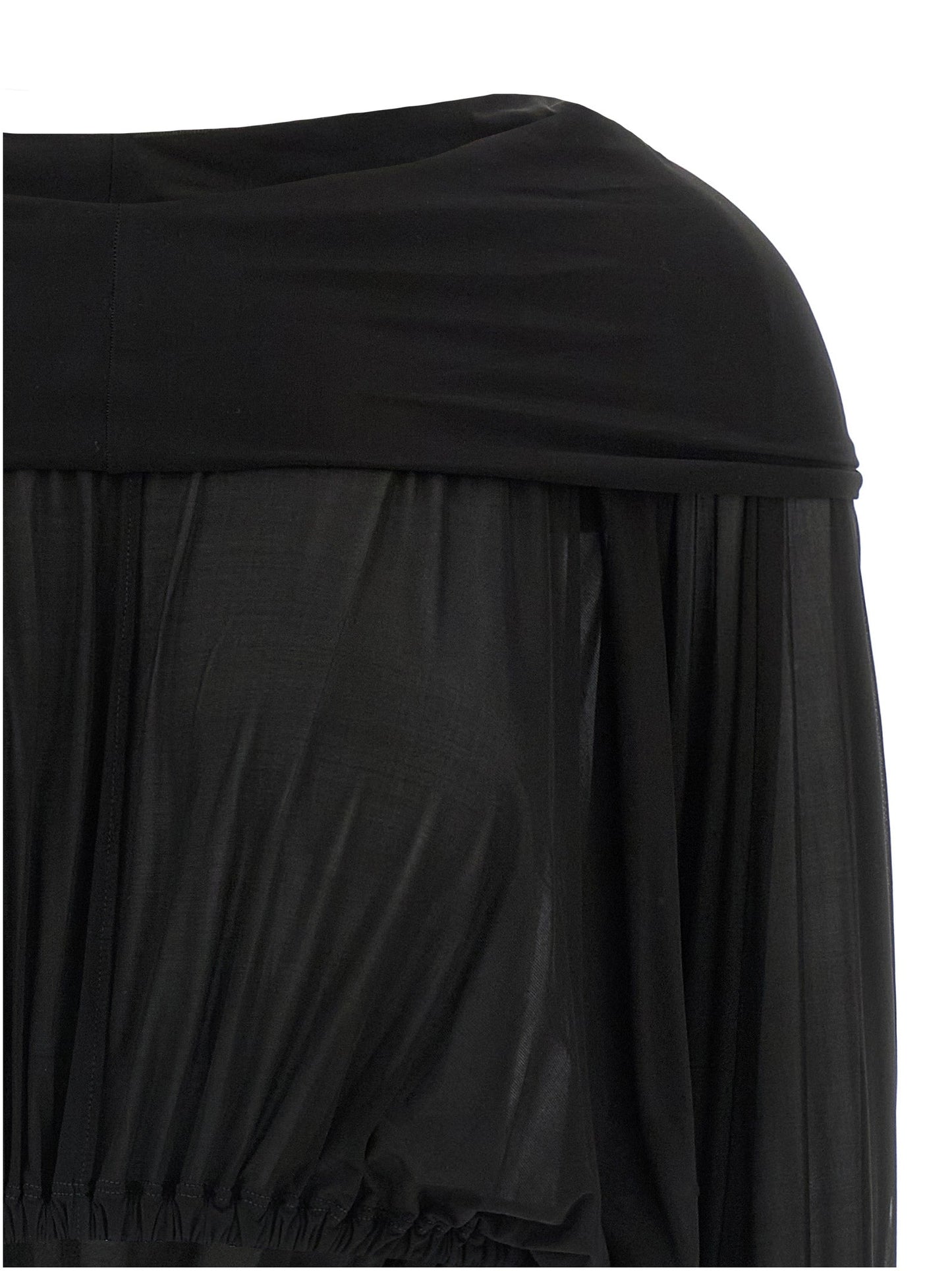 Rick Owens Women 'Crooped Hooded Tunic' Sweater
