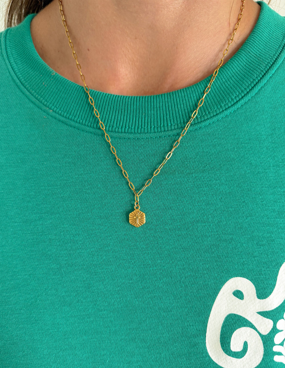 Radiant Cross Necklace