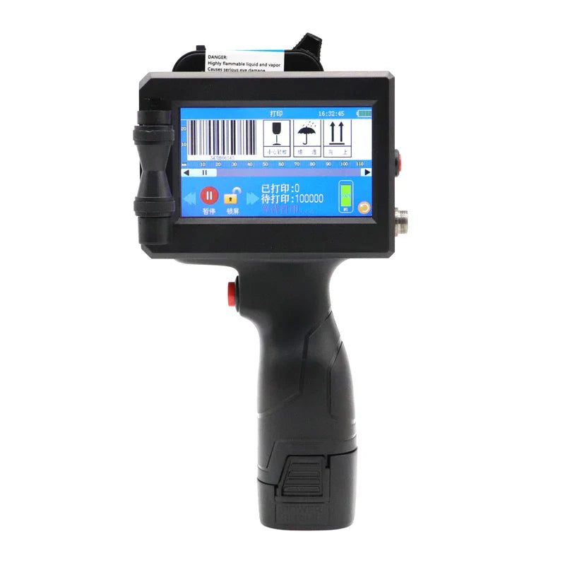 12.7mm 25.4mm Label Printer Handheld Inkjet Printer QR Bar Batch Code Date Number Logo Expiry Date Coding Machine Portable