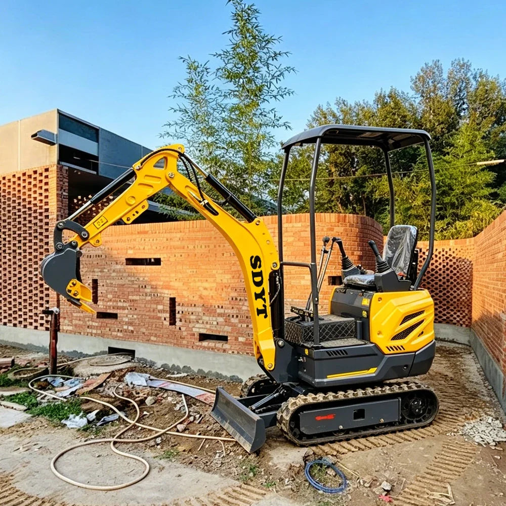 Customized 1.5ton Micro Mini Excavator Quick Start Stable Power Output Custom Color For Greenhouse & Small Farm Construction
