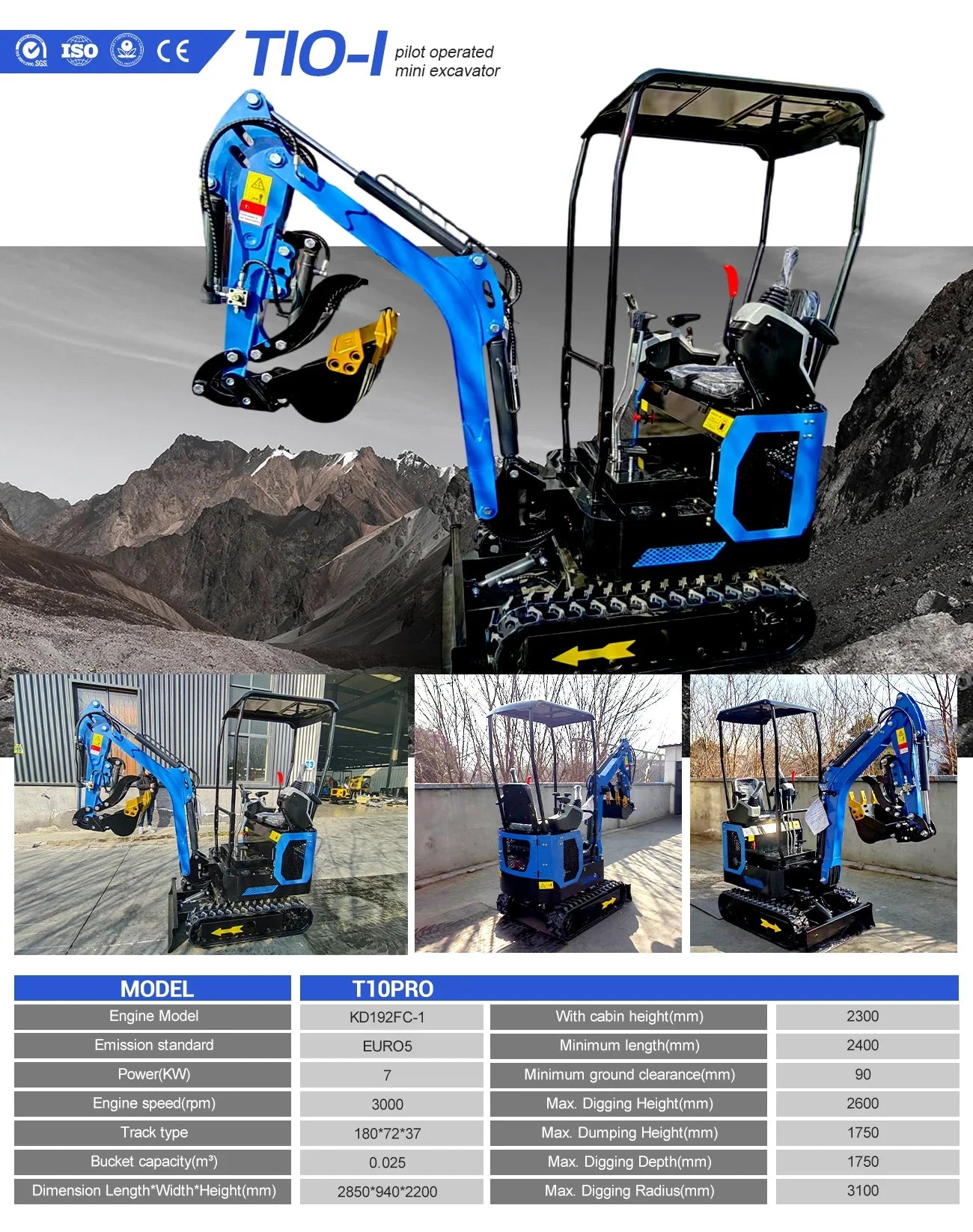 Hot sale 1.8 Ton Mini Excavator Minibagger Kubota Engine Digger Excavator Mini Pelle Chinese Cheap Small Excavator Machine