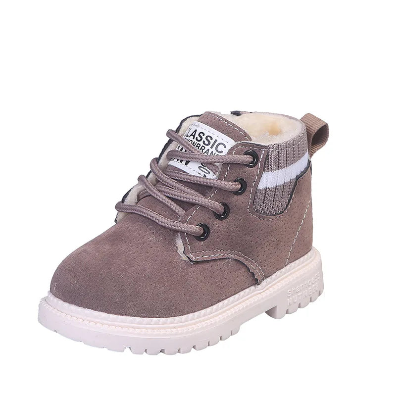 Kids Winter Boots Cotton Fabric Spring Autumn Children Shoes Baby Toddler Boys Girls Boots