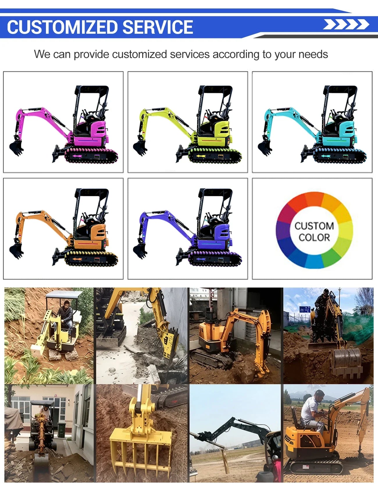 Hot sale 1.8 Ton Mini Excavator Minibagger Kubota Engine Digger Excavator Mini Pelle Chinese Cheap Small Excavator Machine