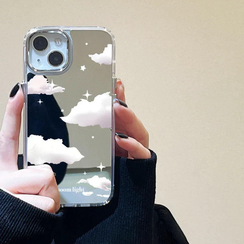 Moon Light Clouds Stars Mirror Phone Case