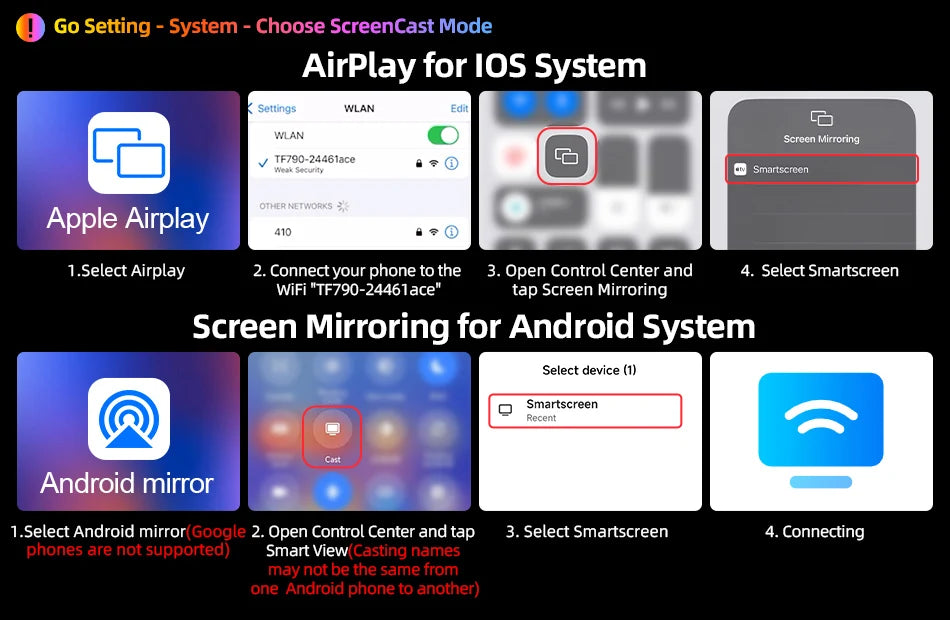 Vtopek Carplay Screen for Car, 11.3" HD Portable