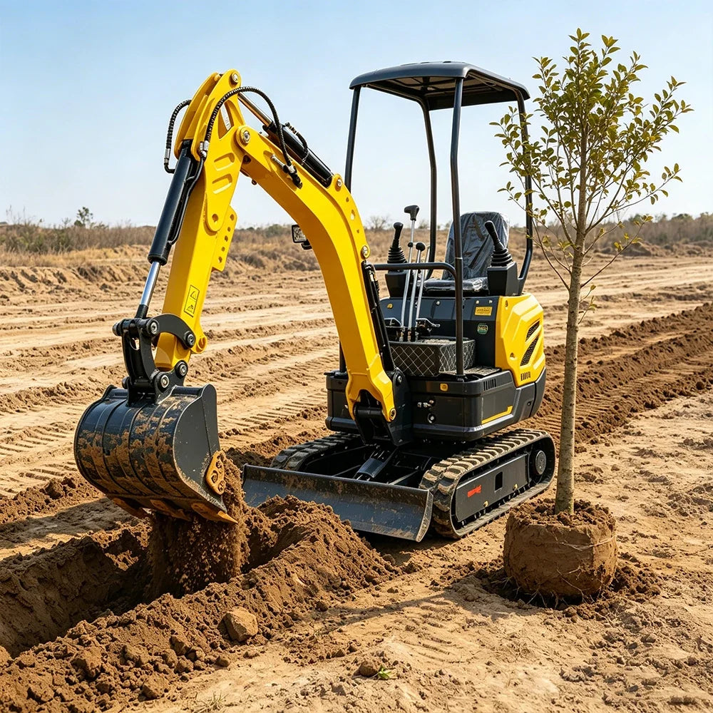 Customized 1.5ton Micro Mini Excavator Quick Start Stable Power Output Custom Color For Greenhouse & Small Farm Construction