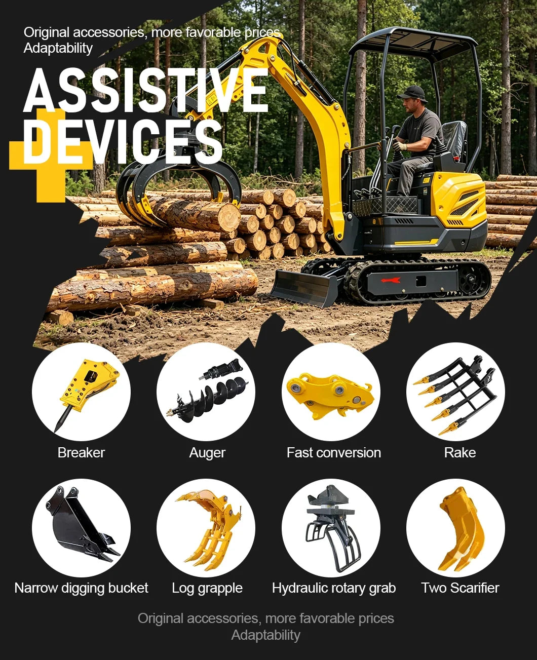 Customized 1.5ton Micro Mini Excavator Quick Start Stable Power Output Custom Color For Greenhouse & Small Farm Construction