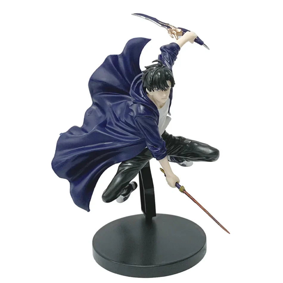 Sung Jinwoo Anime Figurines, Solo Leveling Shadow King Figures Two Variations 21 CM