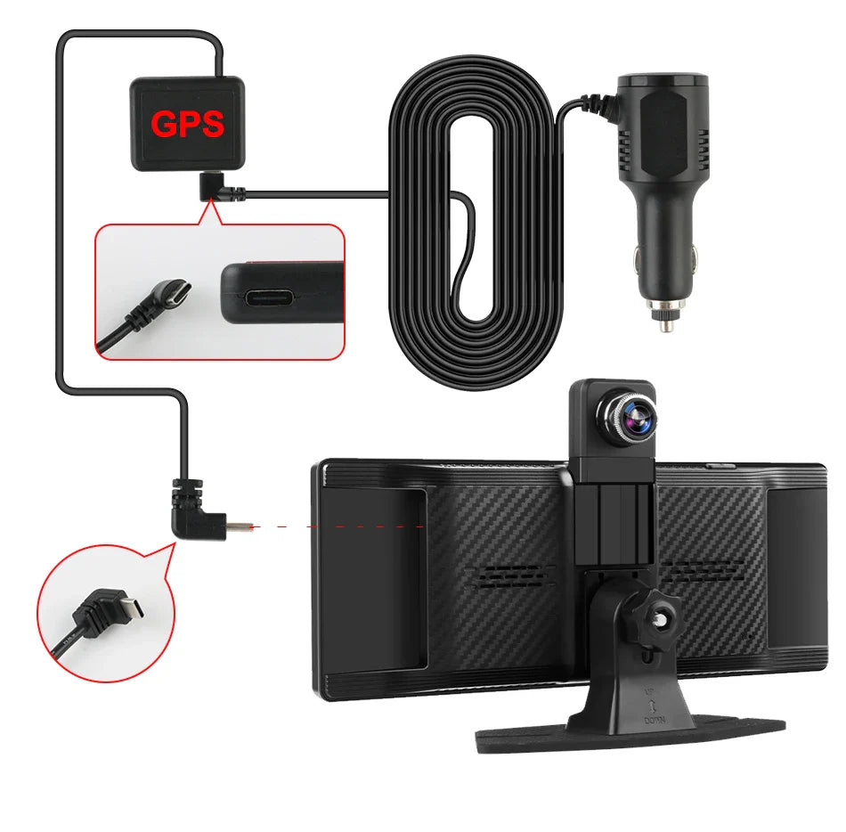 10.26'' Universal Portable Carplay Car Screen Wireless Carplay Screen Wireless Car Stereo Carplay Android Auto Car Touchscreen
