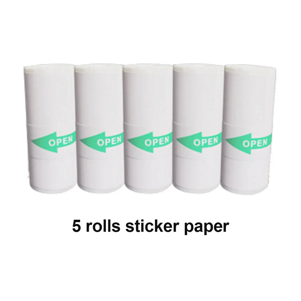 Mini Printer Portable Bluetooth Wireless Smart Label Thermal Portable Printers Stickers Paper Wireless Printers Children Gifts
