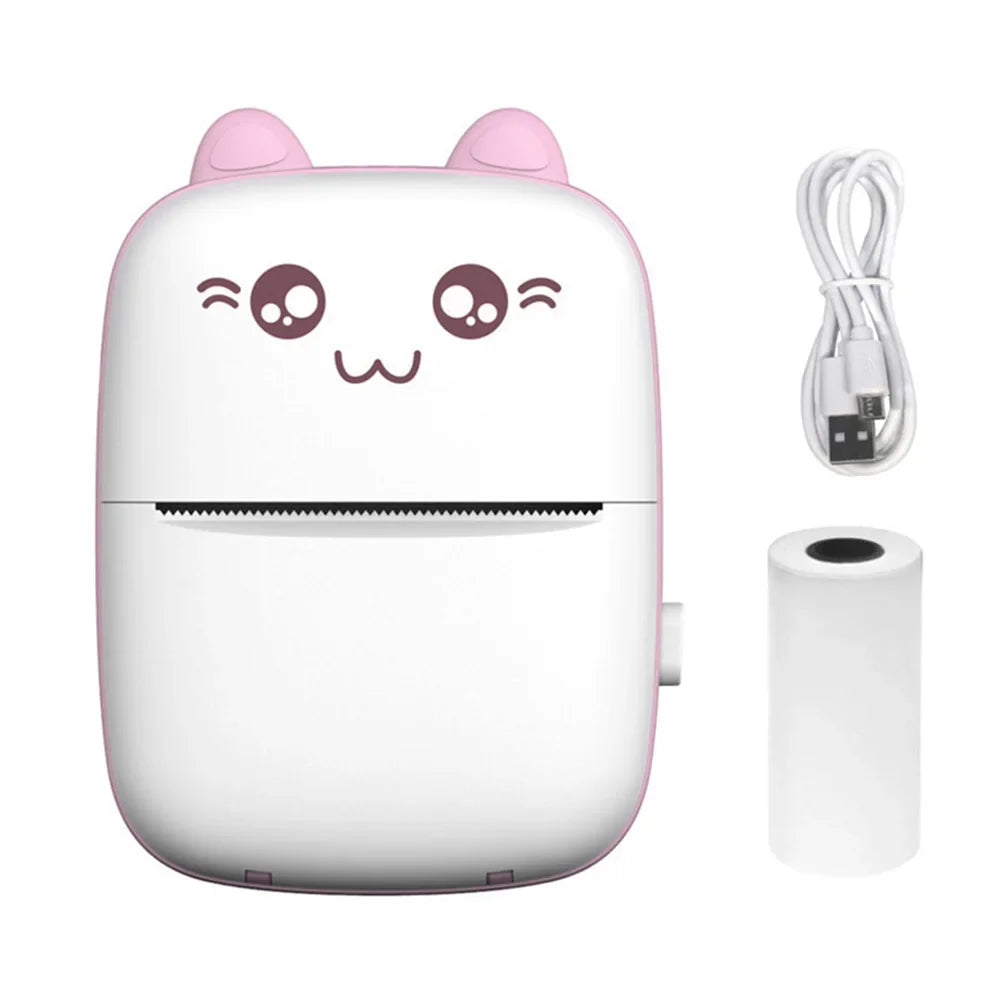 Mini Printer Portable Bluetooth Wireless Smart Label Thermal Portable Printers Stickers Paper Wireless Printers Children Gifts