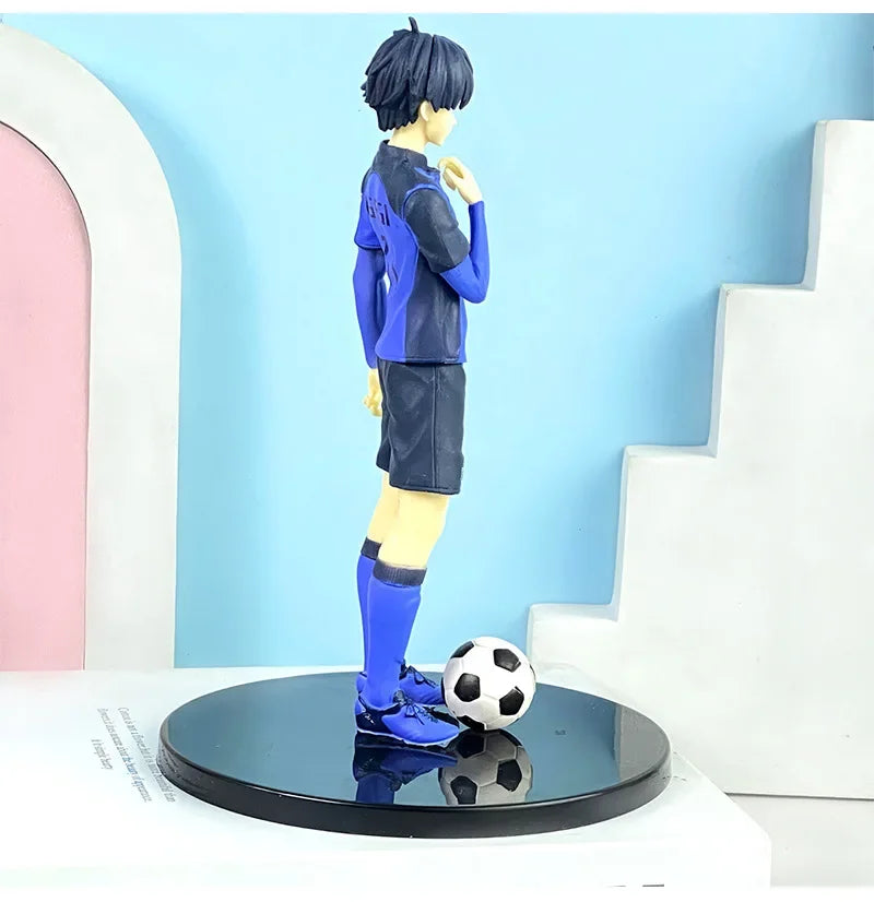 Isagi Yoichi Anime Figure, Blue Lock Action Figurines Standing Statue 18 CM