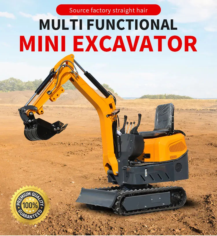 Mini Excavator 1.2 Ton New Crawler Excavator With Attachment Mini Digger Multifunctional Mini Small Excavator 1 Ton 1200kg