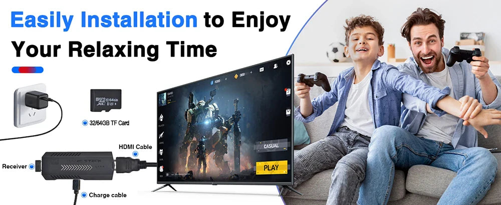 20000 Games Video Game Console – 4K Retro Portable TV Game Stick
