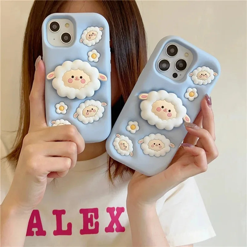 Sheep Folding Stand Holder Lamb Bracket Phone Case