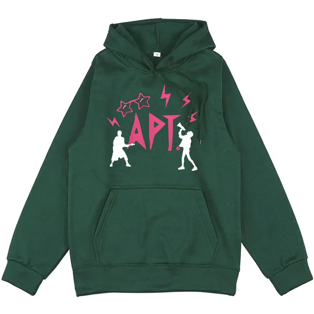 APT ROSE & Bruno Mars Hoodie – Unisex Streetwear Graphic Sweatshirt