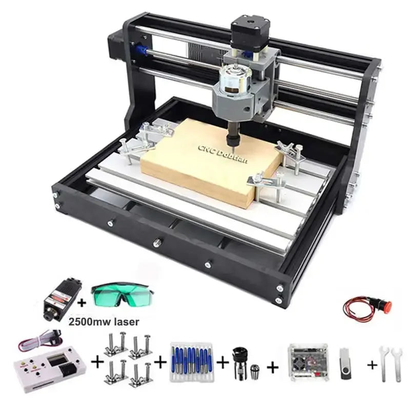 CNC Router 3018 Upgrade Mini CNC Milling Machine with GRBL 1.1 ER11 3 Axis Controller with Offline for Wood Engraving