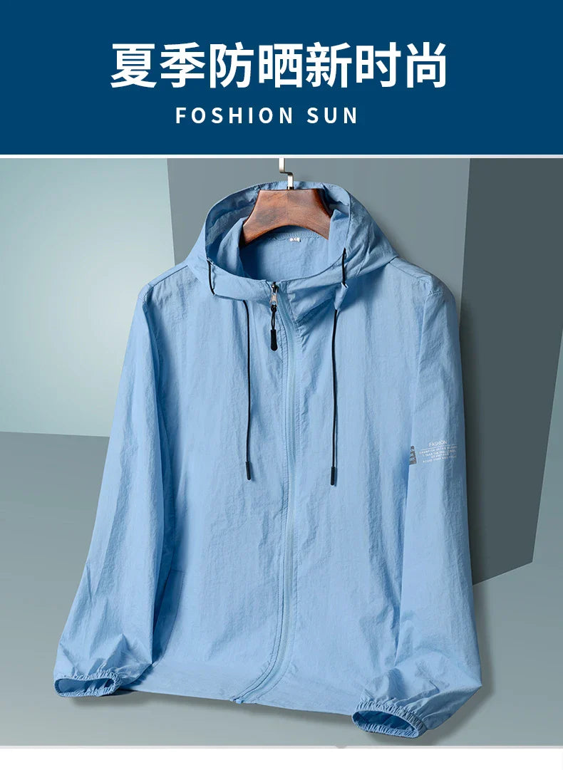 Sun Protection Jacket – Quick Dry Hooded Windbreaker for Men & Women