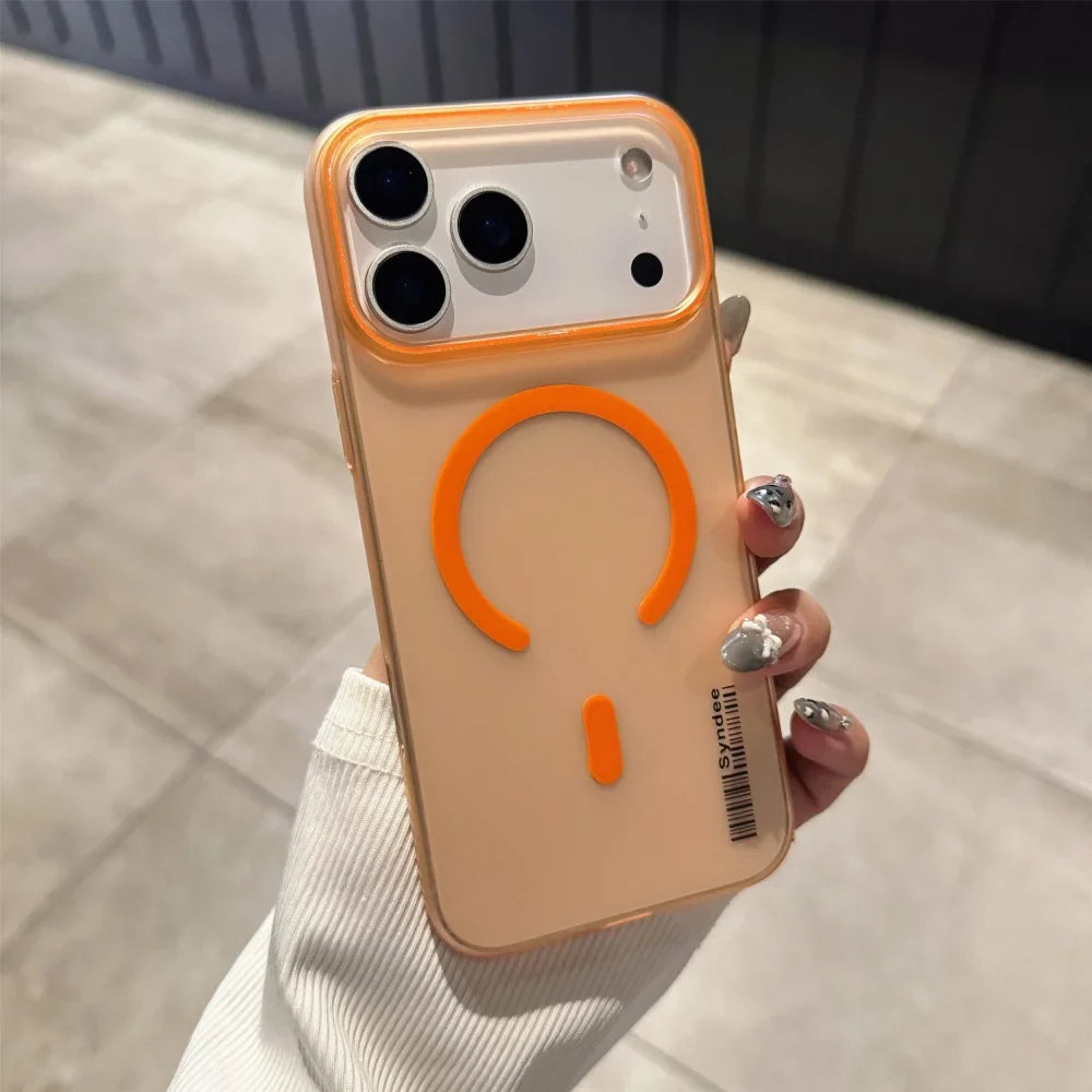 Soft For magsafe Wireless Charge Shockproof Phone Case For iPhone