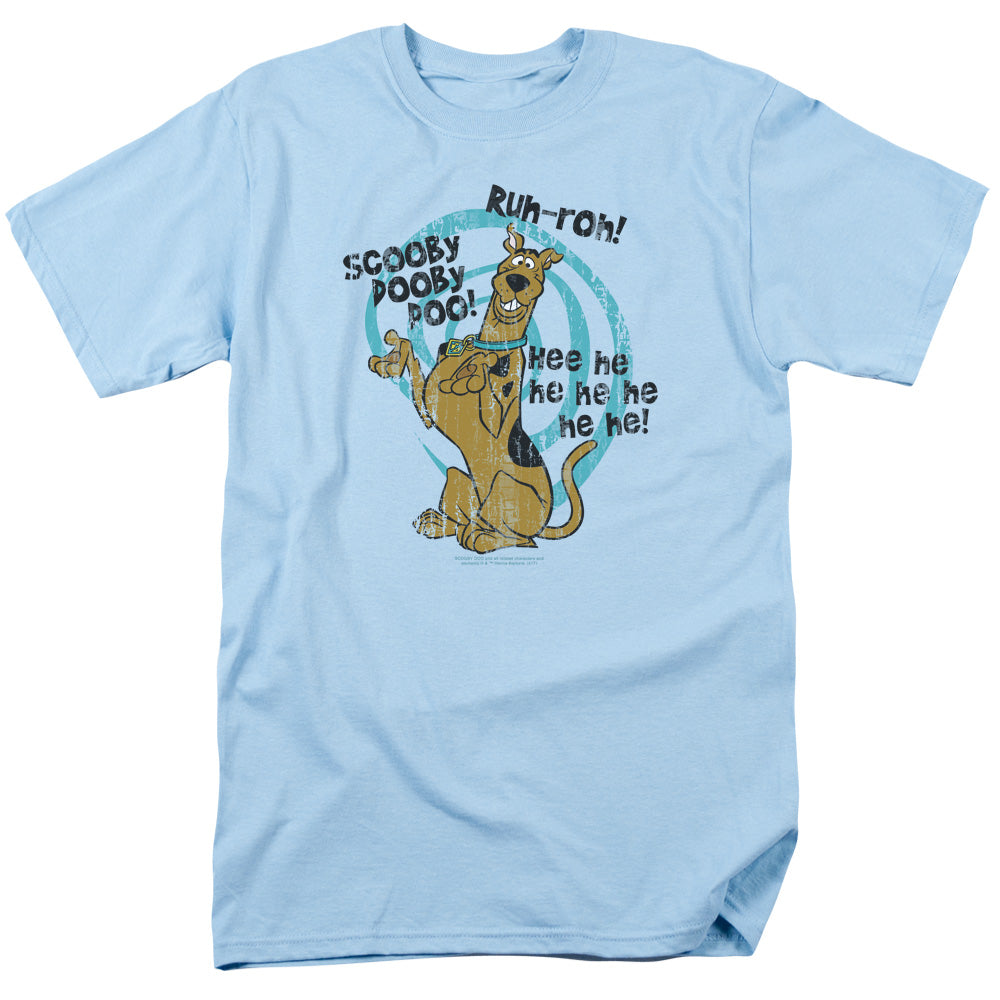 Scooby Doo Quoted Mens T Shirt Light Blue Officially Licensed