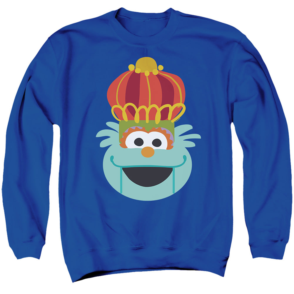 Sesame Street Christmas Nutcracker Rosita Mens Crewneck Sweatshirt Royal Blue Officially Licensed