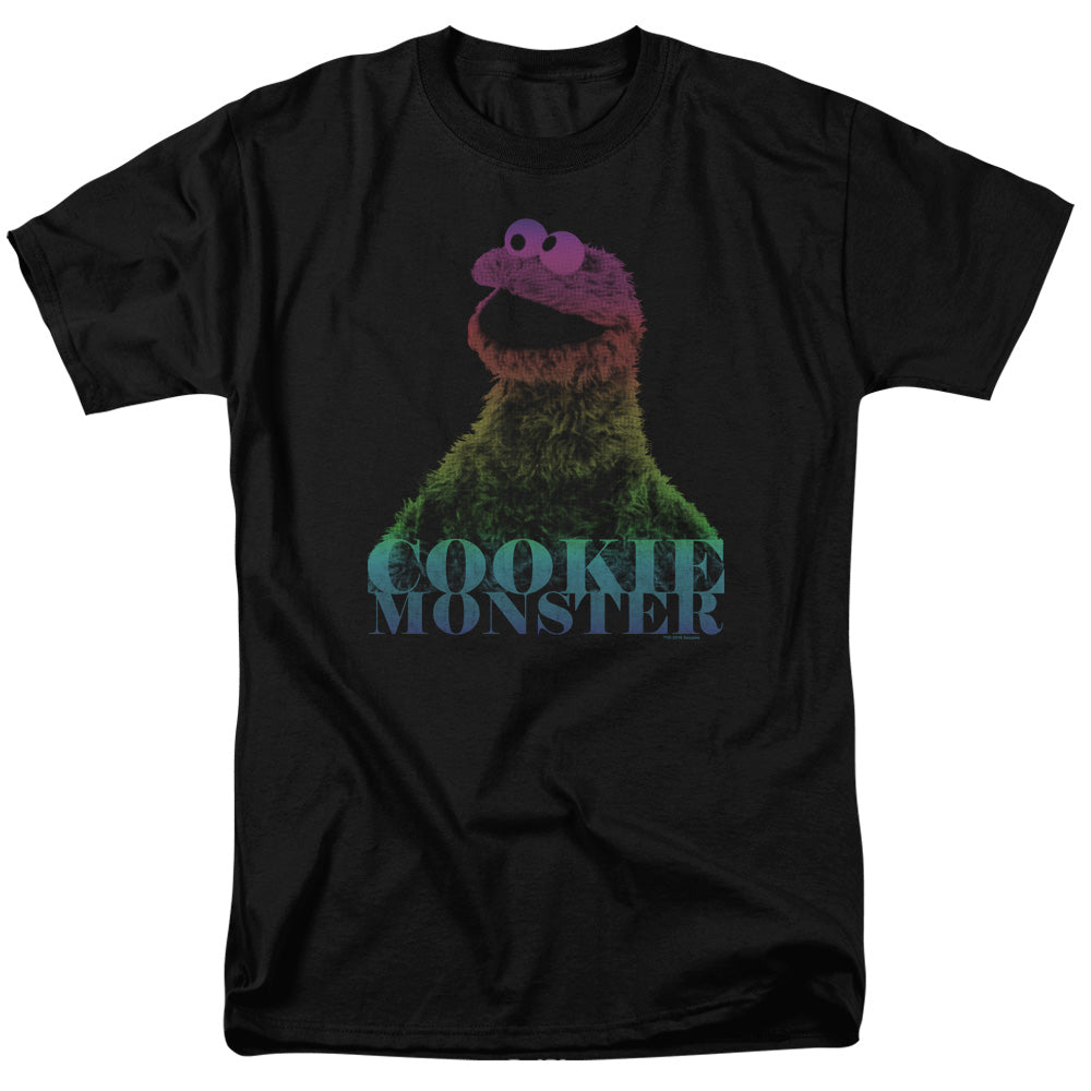 Sesame Street Cm Halftone Mens T Shirt Black Officially Licensed