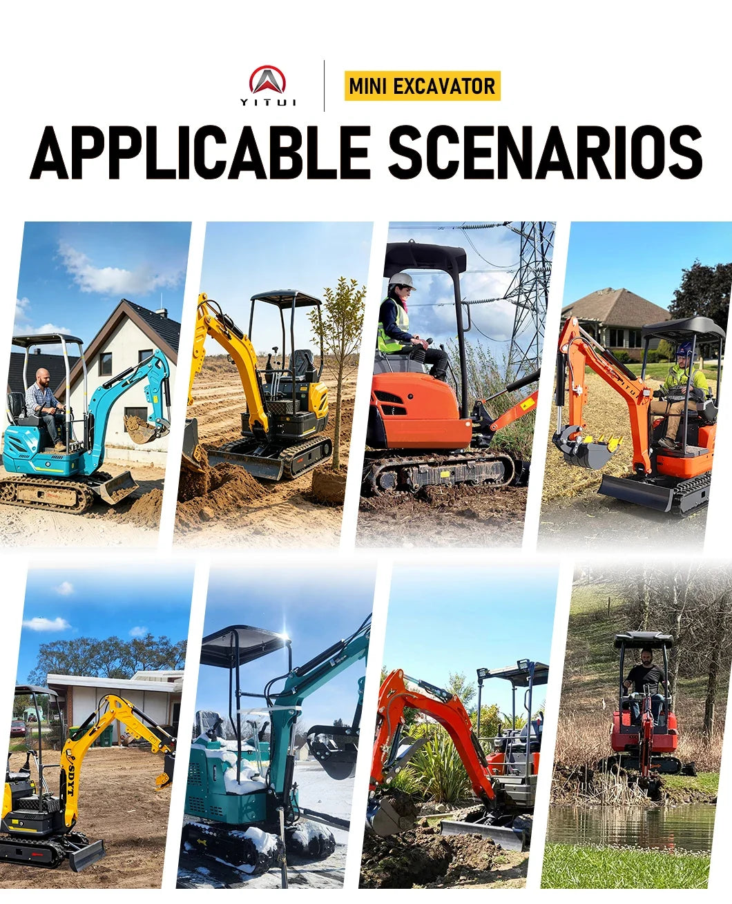 Customized 1.5ton Micro Mini Excavator Quick Start Stable Power Output Custom Color For Greenhouse & Small Farm Construction