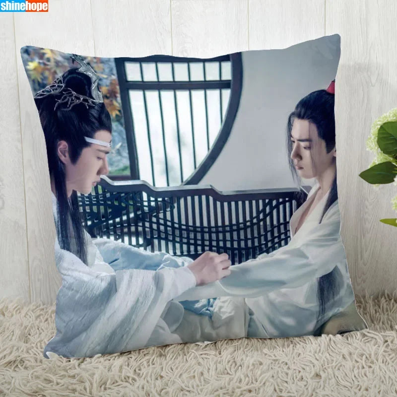 Custom Pillow Cover – YiBo Wang Modern Decorative 45x45cm Pillowcase