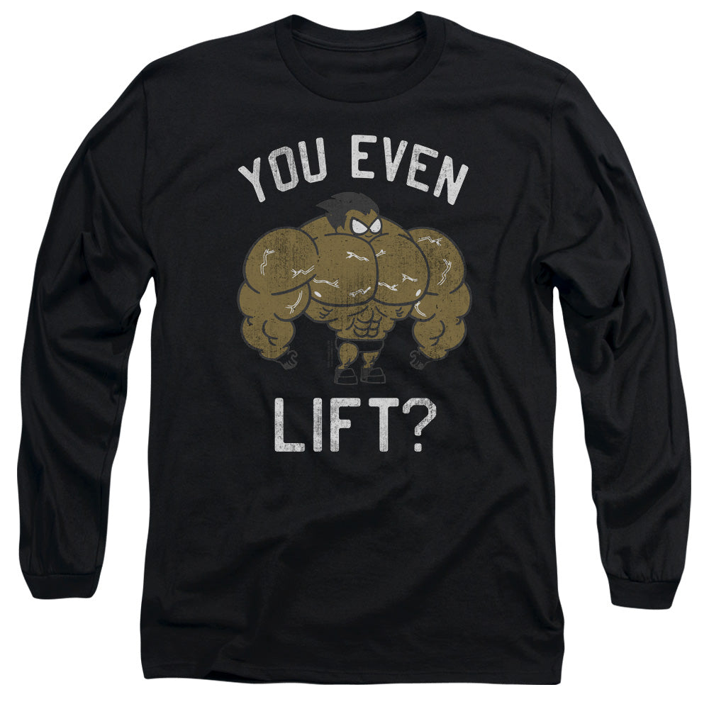 Teen Titans Go You Lift Mens Long Sleeve Shirt Black Officially Licensed