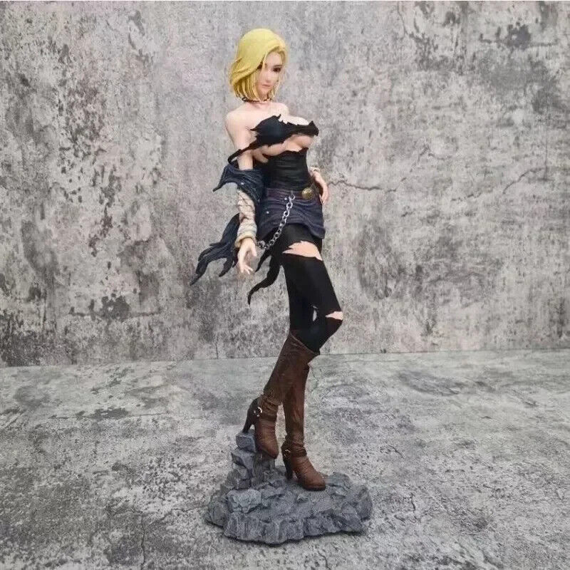Tattered Android 18 Figure, Dragon Ball Z Sexy Figurine, Anime Gifts 12 in