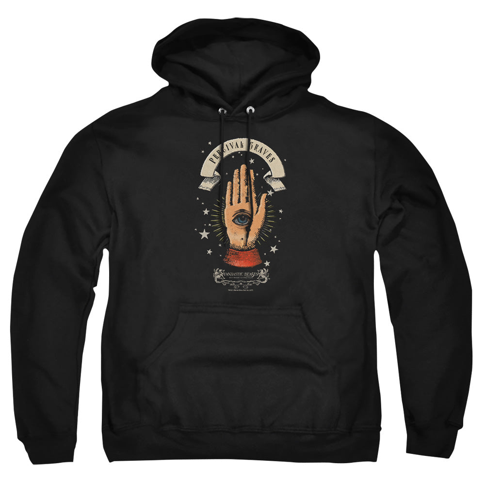 Fantastic Beasts Percival Graves Mens Hoodie Black Officially Licensed