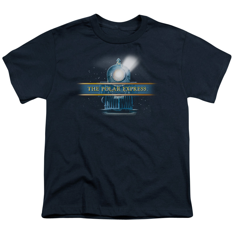 The Polar Express Train Logo Kids Youth T Shirt Navy Blue Officially Licensed