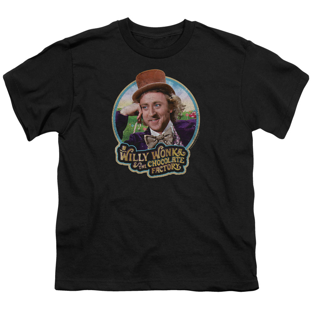 Willy Wonka And The Chocolate Factory Its Scruiddlyumptious Kids Youth T Shirt Black Officially Licensed