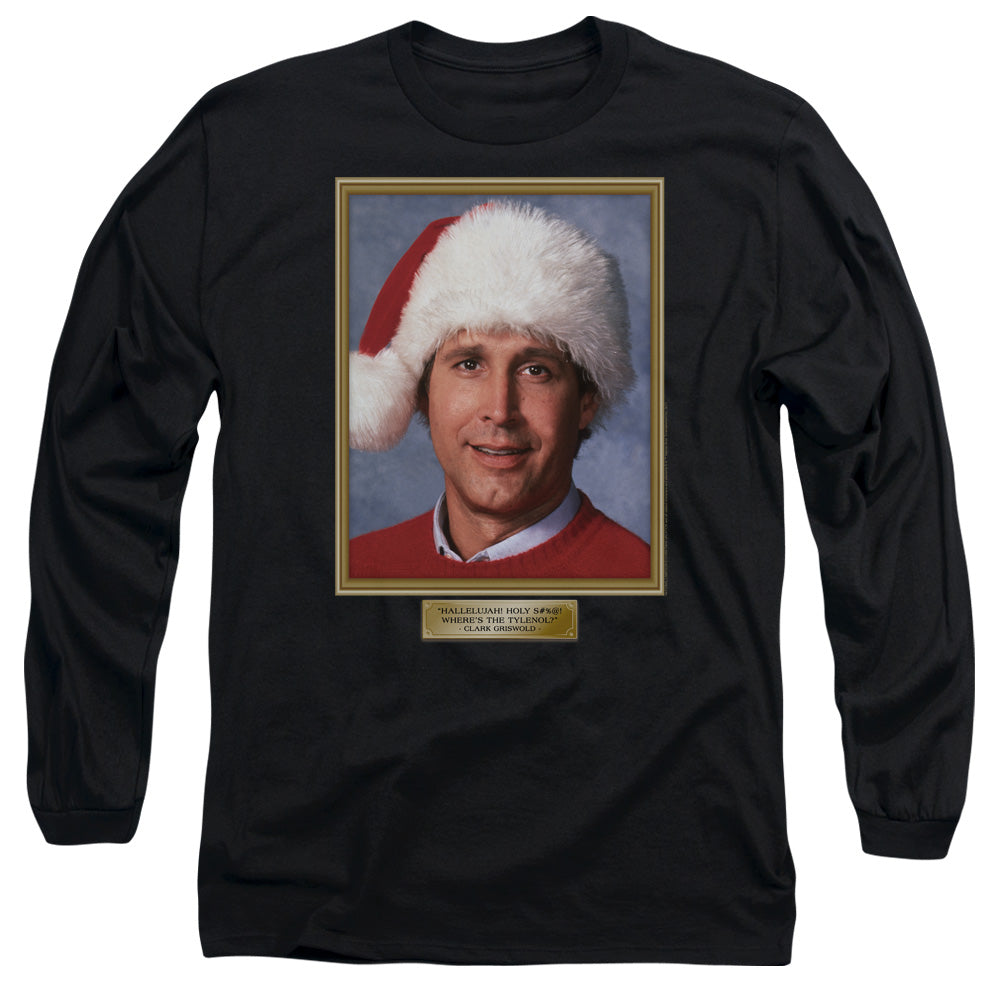 Christmas Vacation Hallelujah Mens Long Sleeve Shirt Black Officially Licensed Officially Licensed