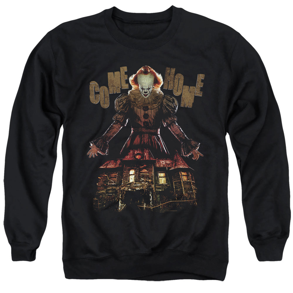 IT 2 Come Home Mens Crewneck Sweatshirt Black Officially Licensed