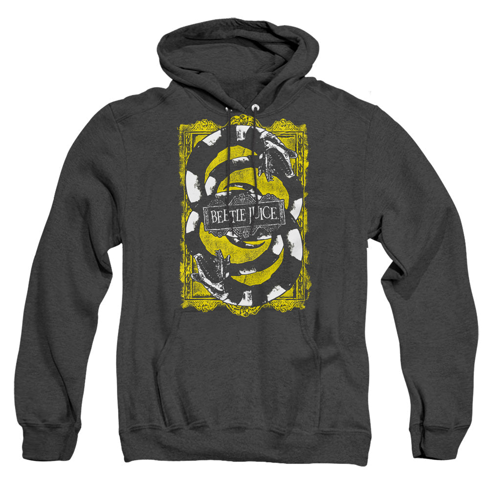 Beetlejuice We Got Worms Heather Mens Hoodie Black Officially Licensed