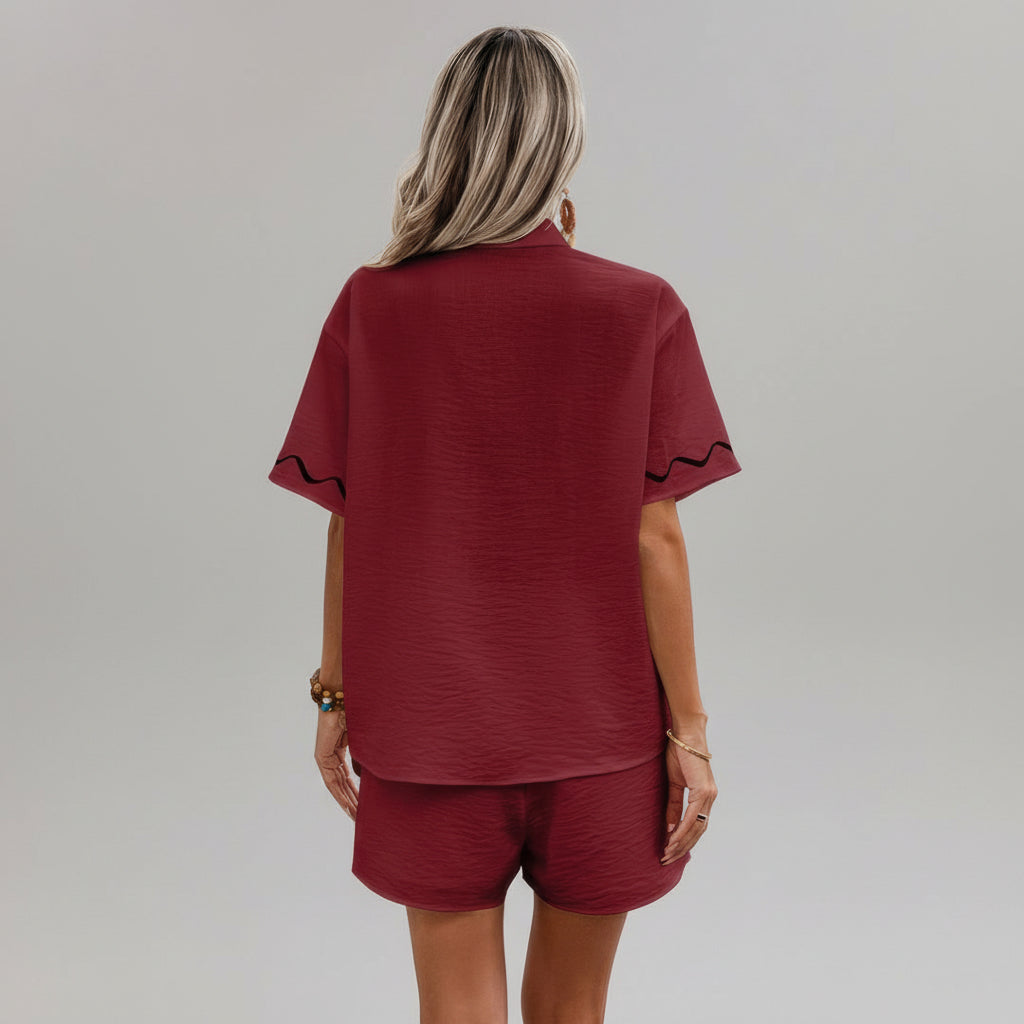 Casual Button Two-Piece