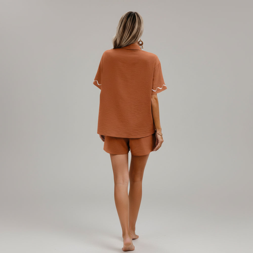 Casual Button Two-Piece