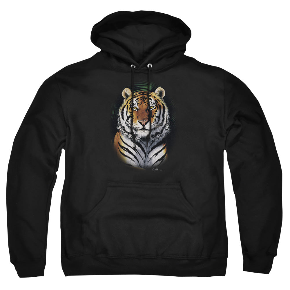 Wildlife Jungle Fire Mens Hoodie Black
