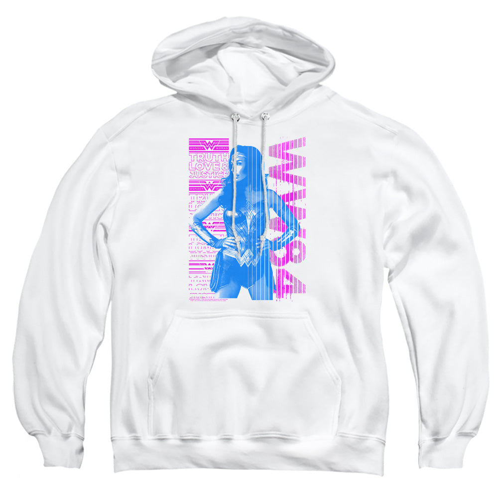 Wonder Woman 84 Truth Love And Justice Mens Hoodie White Officially Licensed